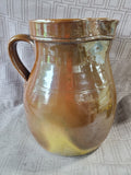 Brown Glazed Pottery Pitcher Vase
