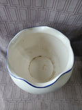 Blue and White Floral Ceramic Planter