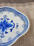 Blue and White Ceramic Trinket Dish
