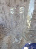 Clear Glass Pitcher with Ice Chamber