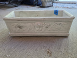 Rectangular Cement Planter, Heavyweight