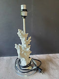 Faux White Coral Table Lamp WORKS