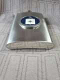 (A) Stainless Steel 8 Oz. "CIA" Flask