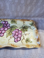 Ceramic Grape Serving Platter