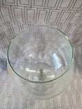 Clear Glass Pedestal Vase