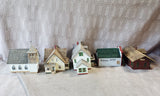 Set of 5 Hallmark 1994 Sarah Plain and Tall Collection Village Figurines