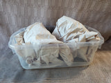 Lot of 3 Ceramic Black Paw Print Pet Bowls