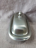 Pewter Butter Dish with Glass Insert