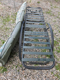 Green Aluminum Chaise Lounge W/Outdoor Cushion