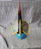 Rustic Portuguese Folk Art Wooden Rooster