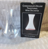 Hand Blown Glass Traditional Wine Decanter