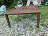 Large Square Wooden Outdoor Table