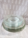 10 Piece Clear Glass Plate Set