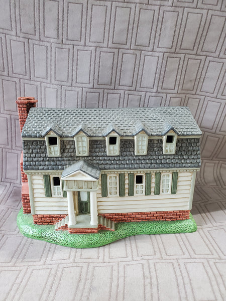 Lefton China The Williamsburg Collection "King's Arms Tavern" Lighted House MISSING LIGHT