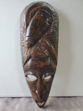 Tall Carved Wooden Mask