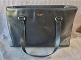 Kate Spade Black Leather Tote Bag