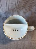 Vintage Floral Porcelain Mustache Cup