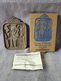 Hartstone "George & Martha" 1980 Annual Cookie Mold