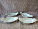 Set of 4 American Porcelain by Marsh Au Gratin Dishes
