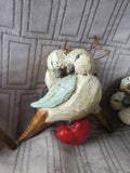Set of 3 House of Hatten Turtle Dove Ornaments