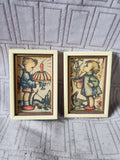 Pair of Original Hummel Miniature Prints (B)