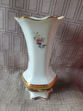 Imperial Limoges White & Gold Vase
