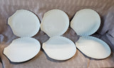22 Piece Esther M. Miller Seashell Luncheon Plate and Teacup Set