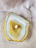 Agate Slice Oil Lamp