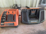 Two Ridgid 18v Battery Chargers