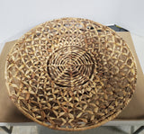 Large Woven Basket Pedestal Bowl