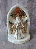 Lenox Illuminations "Lit Angel Scene" Figurine WORKS