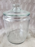 Clear Glass Cookie Jar