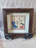 Framed Asian Inspired 3D Art with Display Easel