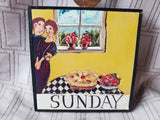 Nancy Thomas Small "Sunday" Plaque (C)