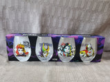 Disney Villains Set of 4 Stemless Wine Glasses UNOPENED