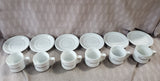 12 Piece "Cappuccino" Mug and Saucer Set