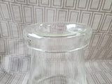 (B) Clear Glass Vase with Rim