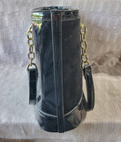 Anne Klein Leo Legacy Black Chain Strap Shoulder Bag