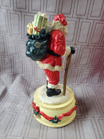 Handcrafted Old World Santa Music Box WORKS