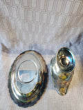 Oneida Silverplate Gravy Boat and Saucer Set