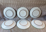 Set of 6 Ceramic Painted Easter Salad Plates