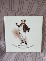 (A) Charles Dickens Ceramic "Mr. Pickwick" Character Tile