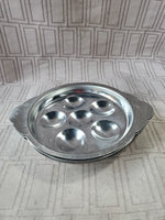 Set of 4 Stainless Steel Escargot Trays