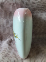 Flat Porcelain Peacock Vase