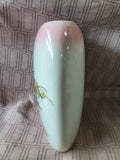 Flat Porcelain Peacock Vase
