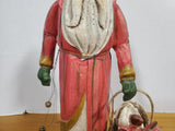House of Hatten Folk Art Santa with Goose Basket