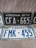 Lot of Vintage Virginia License Plates