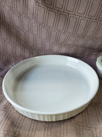 Pair of Corning Ware French White Dishes