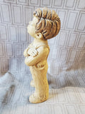 Signed Lee Bortin Boy with Crossed Arms Sculpture