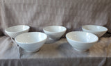 Set of 5 Primagera White Soup Bowls